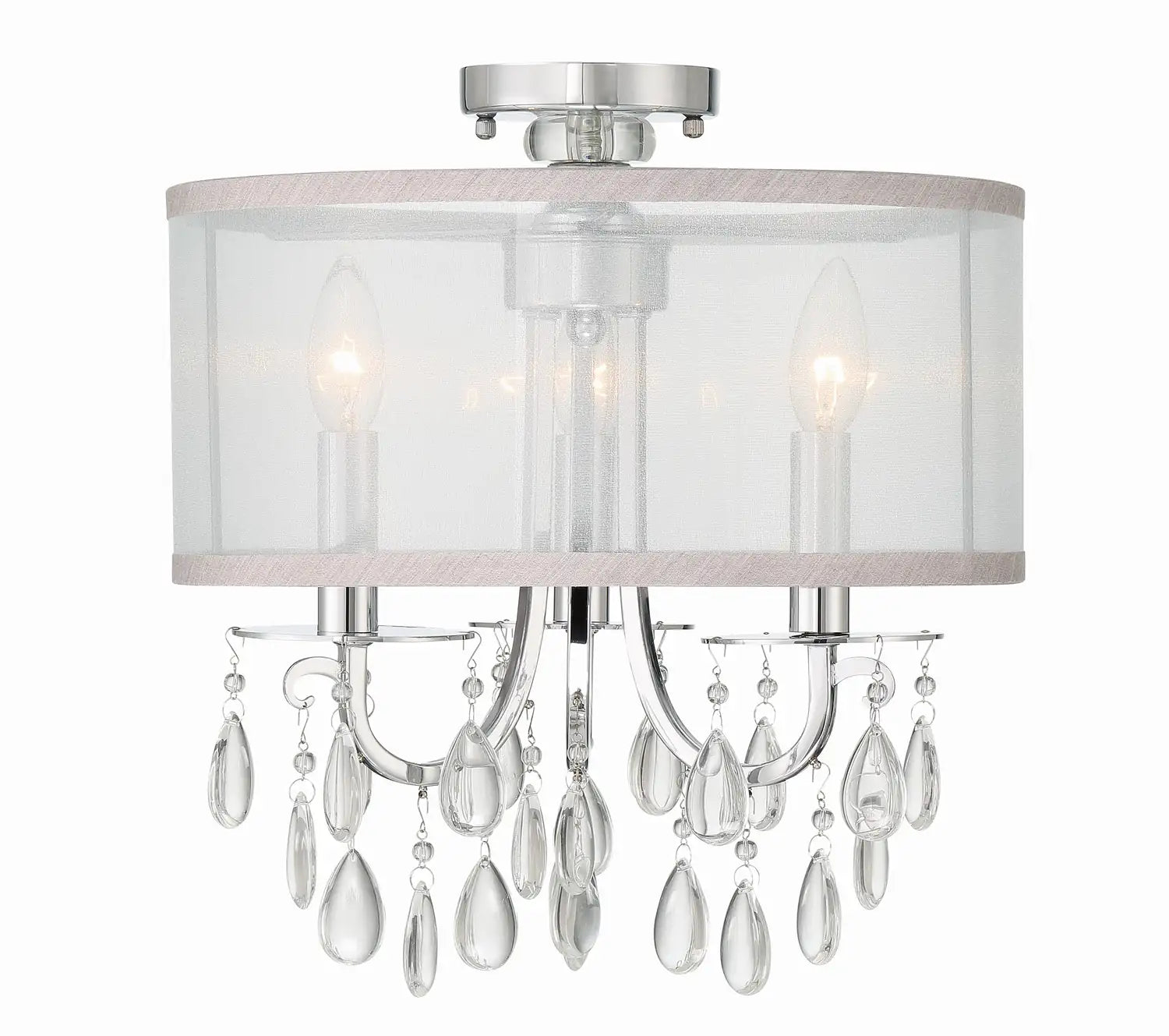 CRYSTORAMA, HAMPTON SEMI FLUSH MOUNT, FLUSH MOUNT CEILING LIGHTS