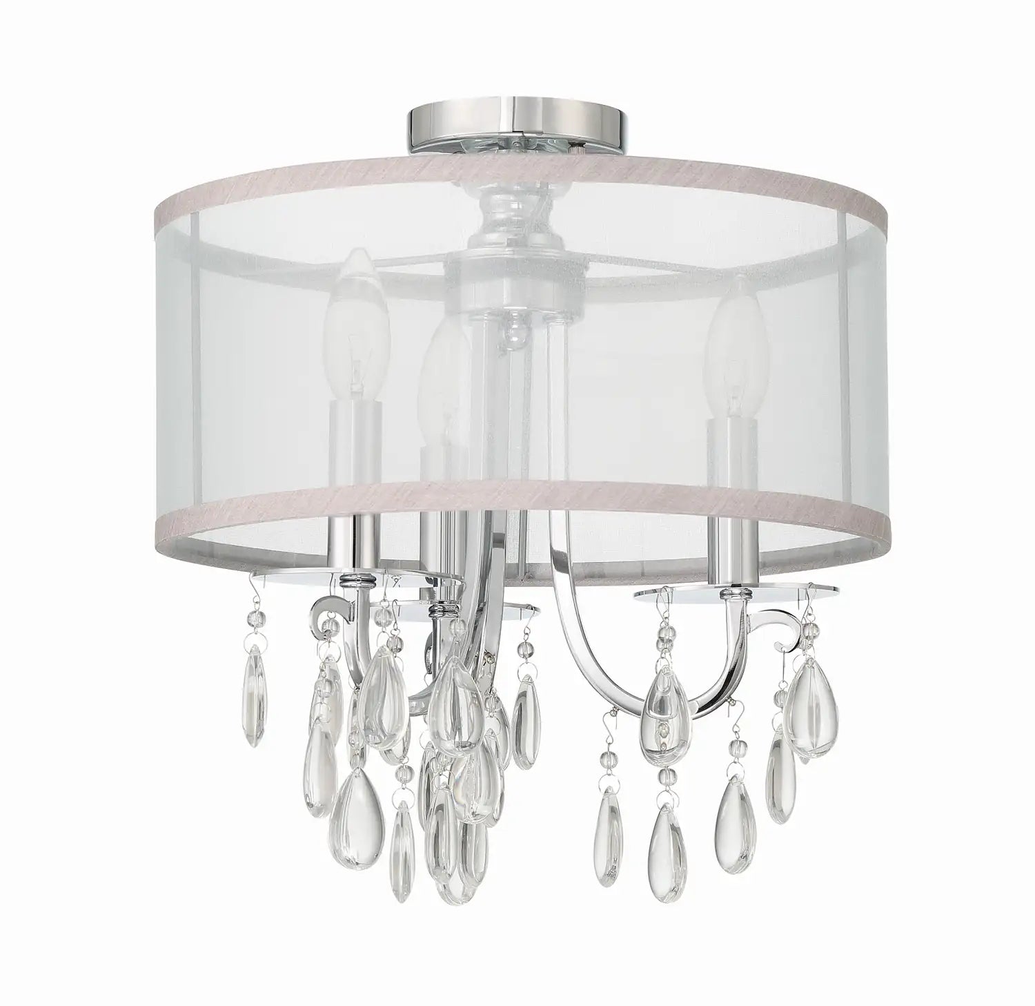CRYSTORAMA, HAMPTON SEMI FLUSH MOUNT, FLUSH MOUNT CEILING LIGHTS