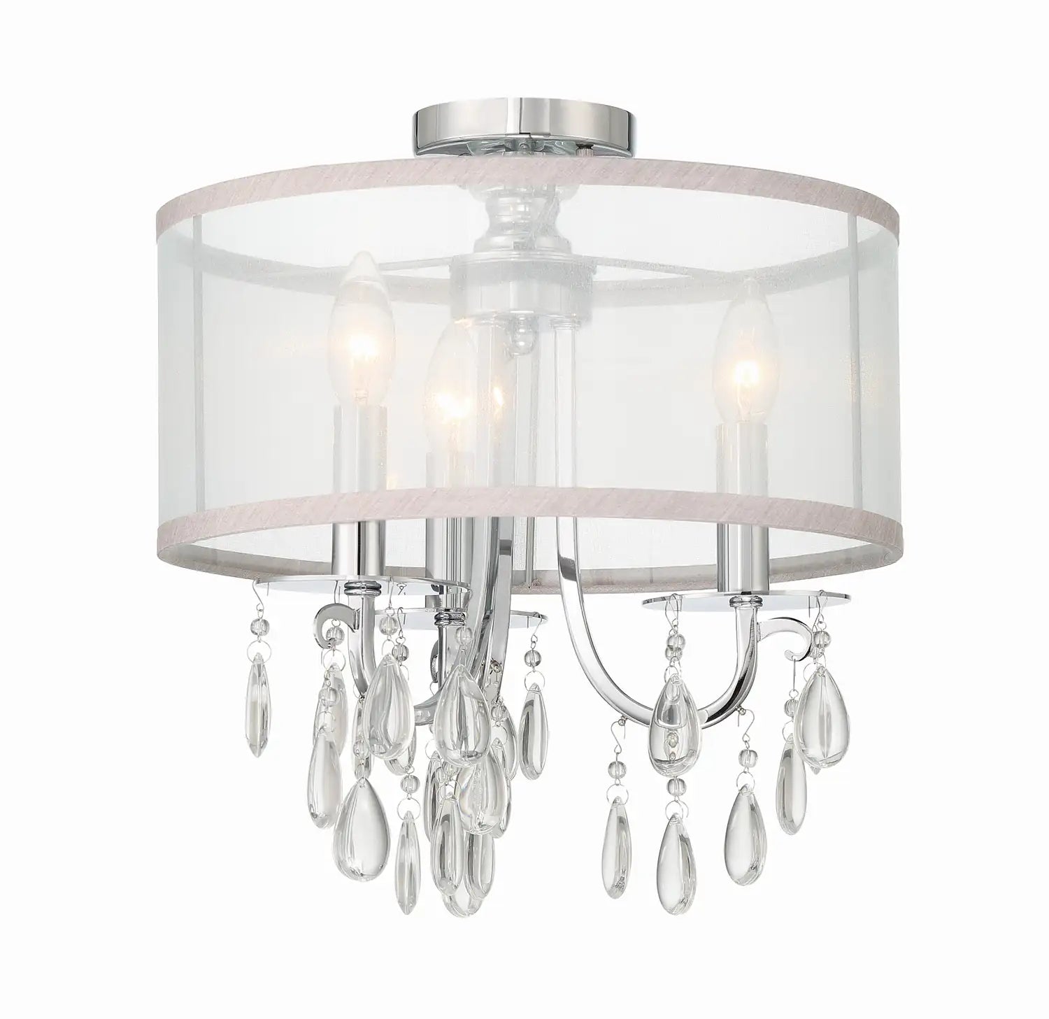 CRYSTORAMA, HAMPTON SEMI FLUSH MOUNT, FLUSH MOUNT CEILING LIGHTS
