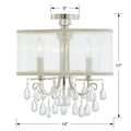 CRYSTORAMA, HAMPTON SEMI FLUSH MOUNT, FLUSH MOUNT CEILING LIGHTS