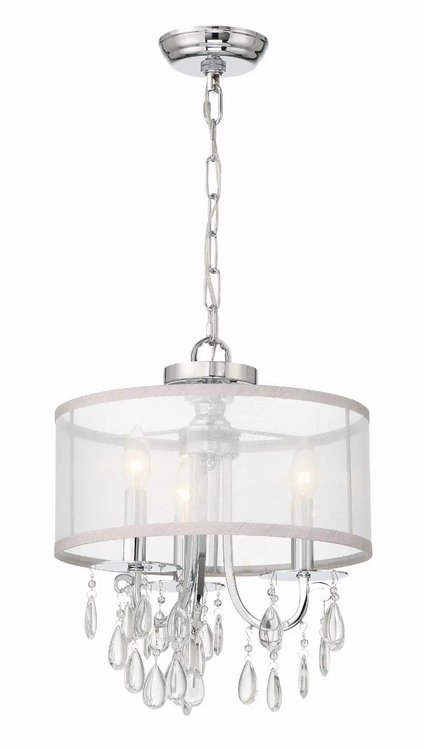 CRYSTORAMA, HAMPTON DRUM SHADE CHANDELIER, CHANDELIER LIGHT