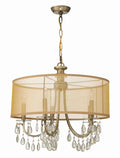 CRYSTORAMA, HAMPTON DRUM SHADE CHANDELIER, CHANDELIER LIGHT