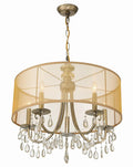 CRYSTORAMA, HAMPTON DRUM SHADE CHANDELIER, CHANDELIER LIGHT