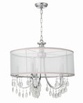 CRYSTORAMA, HAMPTON DRUM SHADE CHANDELIER, CHANDELIER LIGHT