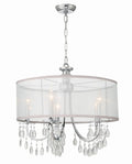 CRYSTORAMA, HAMPTON DRUM SHADE CHANDELIER, CHANDELIER LIGHT