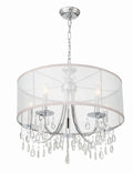 CRYSTORAMA, HAMPTON DRUM SHADE CHANDELIER, CHANDELIER LIGHT
