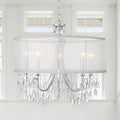 CRYSTORAMA, HAMPTON DRUM SHADE CHANDELIER, CHANDELIER LIGHT