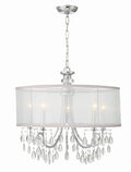 CRYSTORAMA, HAMPTON DRUM SHADE CHANDELIER, CHANDELIER LIGHT