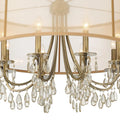 CRYSTORAMA, HAMPTON DRUM SHADE CHANDELIER, CHANDELIER LIGHT