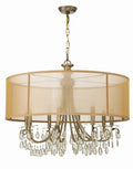 CRYSTORAMA, HAMPTON DRUM SHADE CHANDELIER, CHANDELIER LIGHT