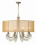 CRYSTORAMA, HAMPTON DRUM SHADE CHANDELIER, CHANDELIER LIGHT