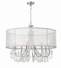 CRYSTORAMA, HAMPTON DRUM SHADE CHANDELIER, CHANDELIER LIGHT