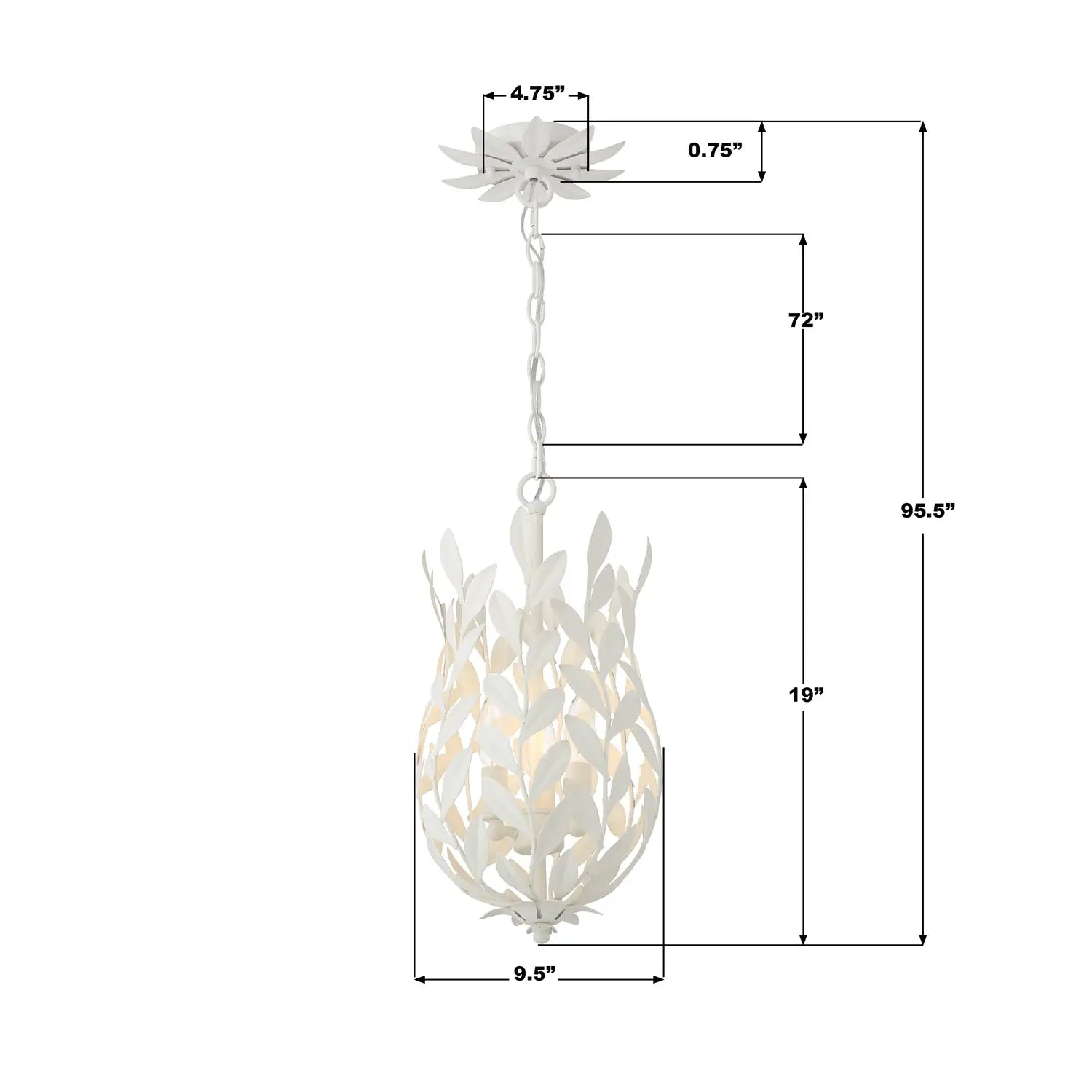 CRYSTORAMA, BROCHE 3 LIGHT MINI PENDANT, PENDANT LIGHT