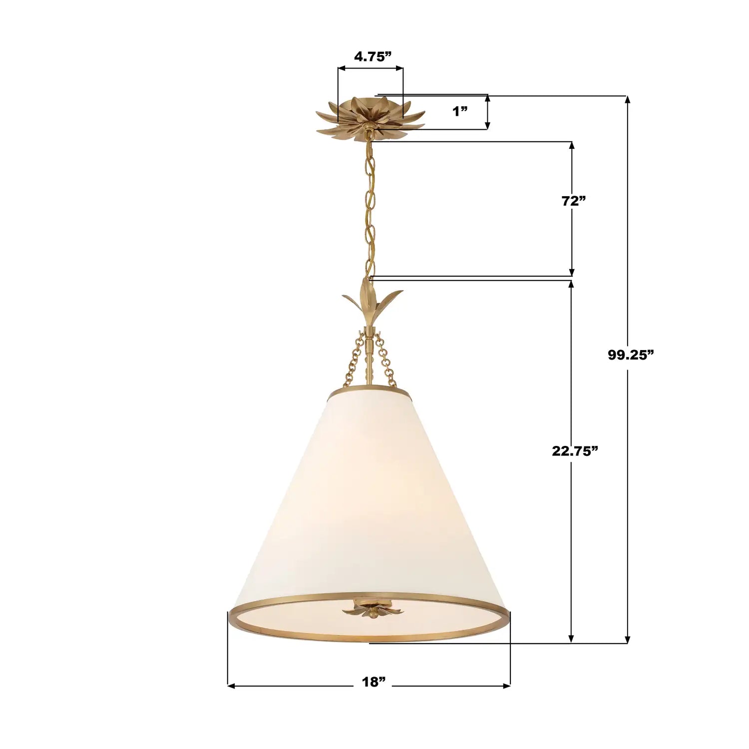 CRYSTORAMA, BROCHE 4 LIGHT MINI PENDANT, PENDANT LIGHT