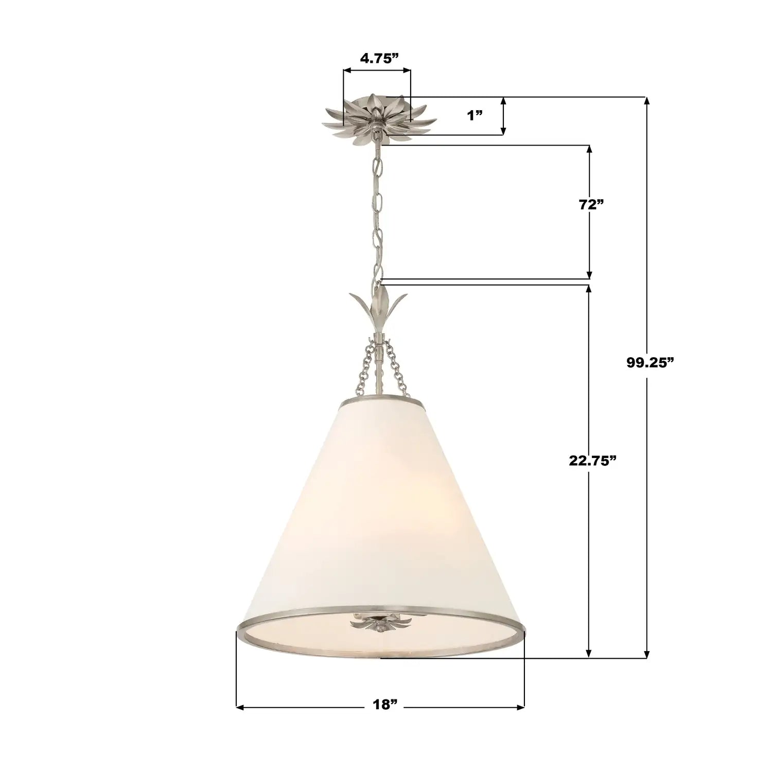 CRYSTORAMA, BROCHE 4 LIGHT MINI PENDANT, PENDANT LIGHT