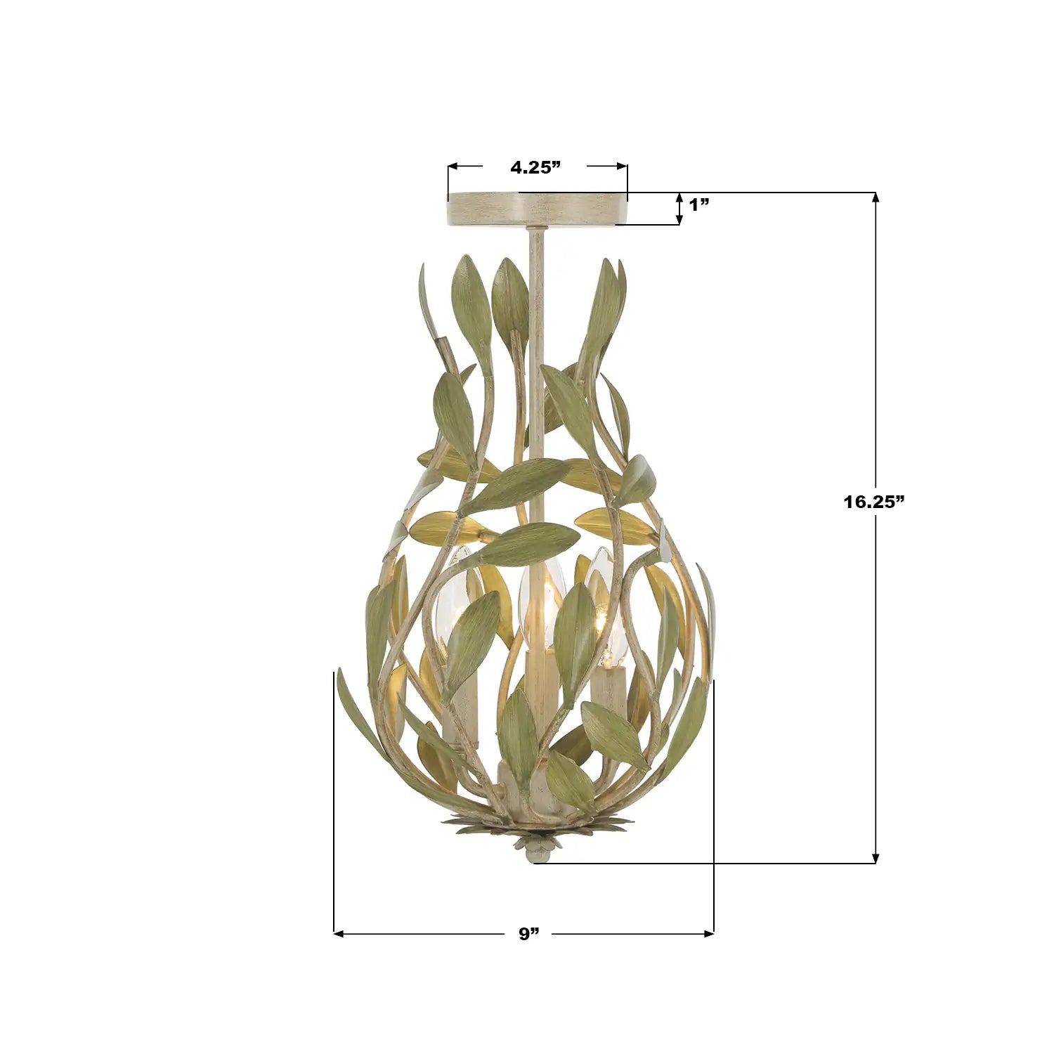 CRYSTORAMA, BROCHE SEMI FLUSH MOUNT, FLUSH MOUNT CEILING LIGHTS
