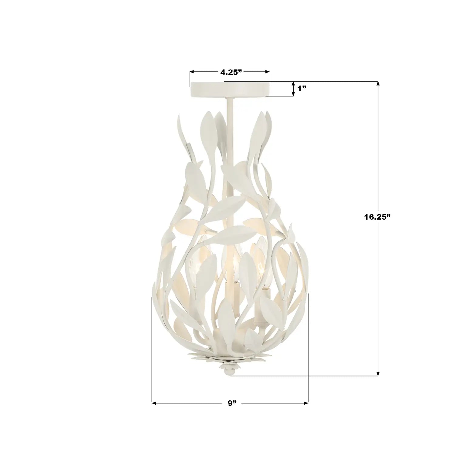 CRYSTORAMA, BROCHE SEMI FLUSH MOUNT, FLUSH MOUNT CEILING LIGHTS