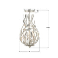 CRYSTORAMA, BROCHE SEMI FLUSH MOUNT, FLUSH MOUNT CEILING LIGHTS