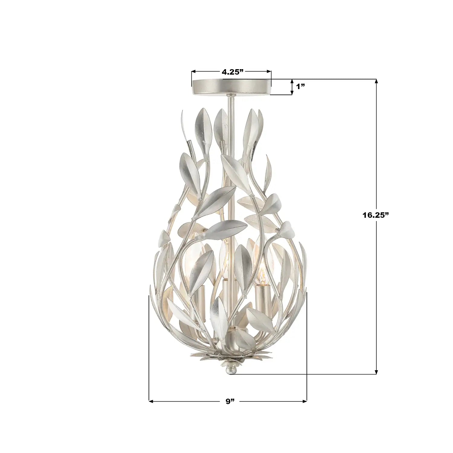 CRYSTORAMA, BROCHE SEMI FLUSH MOUNT, FLUSH MOUNT CEILING LIGHTS