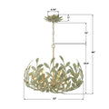 CRYSTORAMA, BROCHE CHAMPAGNE GREEN TEA CHANDELIER, CHANDELIER LIGHT