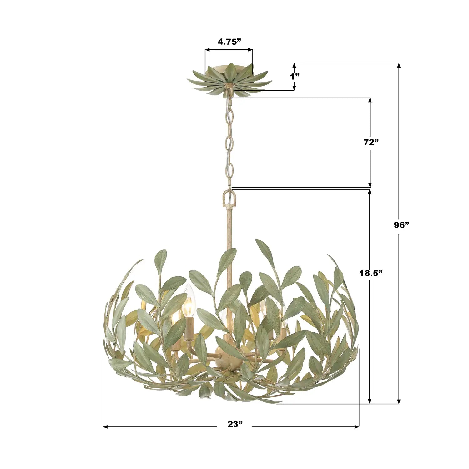 CRYSTORAMA, BROCHE CHAMPAGNE GREEN TEA CHANDELIER, CHANDELIER LIGHT