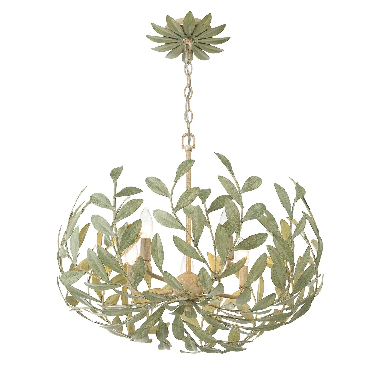 CRYSTORAMA, BROCHE CHAMPAGNE GREEN TEA CHANDELIER, CHANDELIER LIGHT