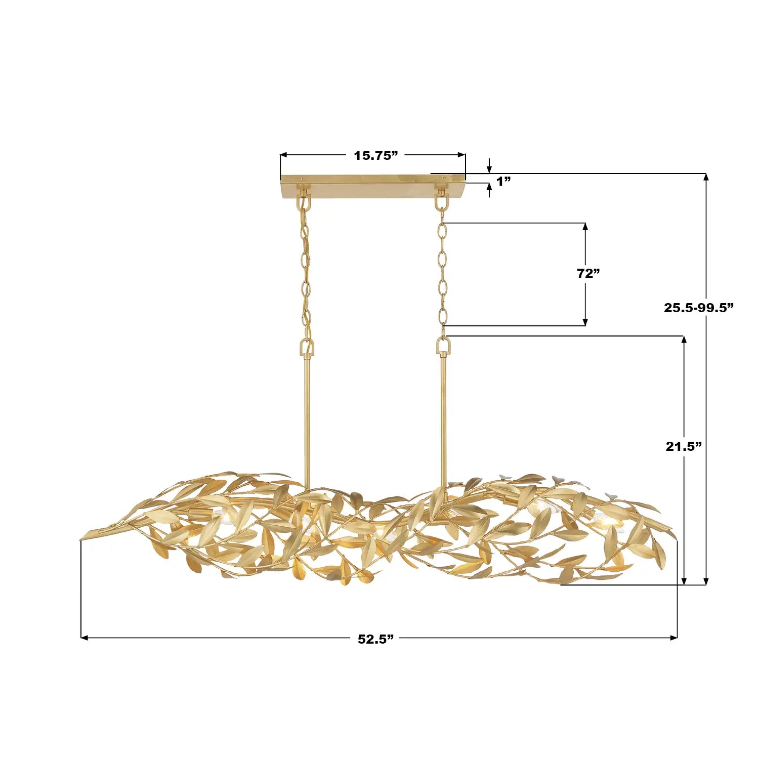 CRYSTORAMA, BROCHE LINEAR CHANDELIER, CHANDELIER LIGHT