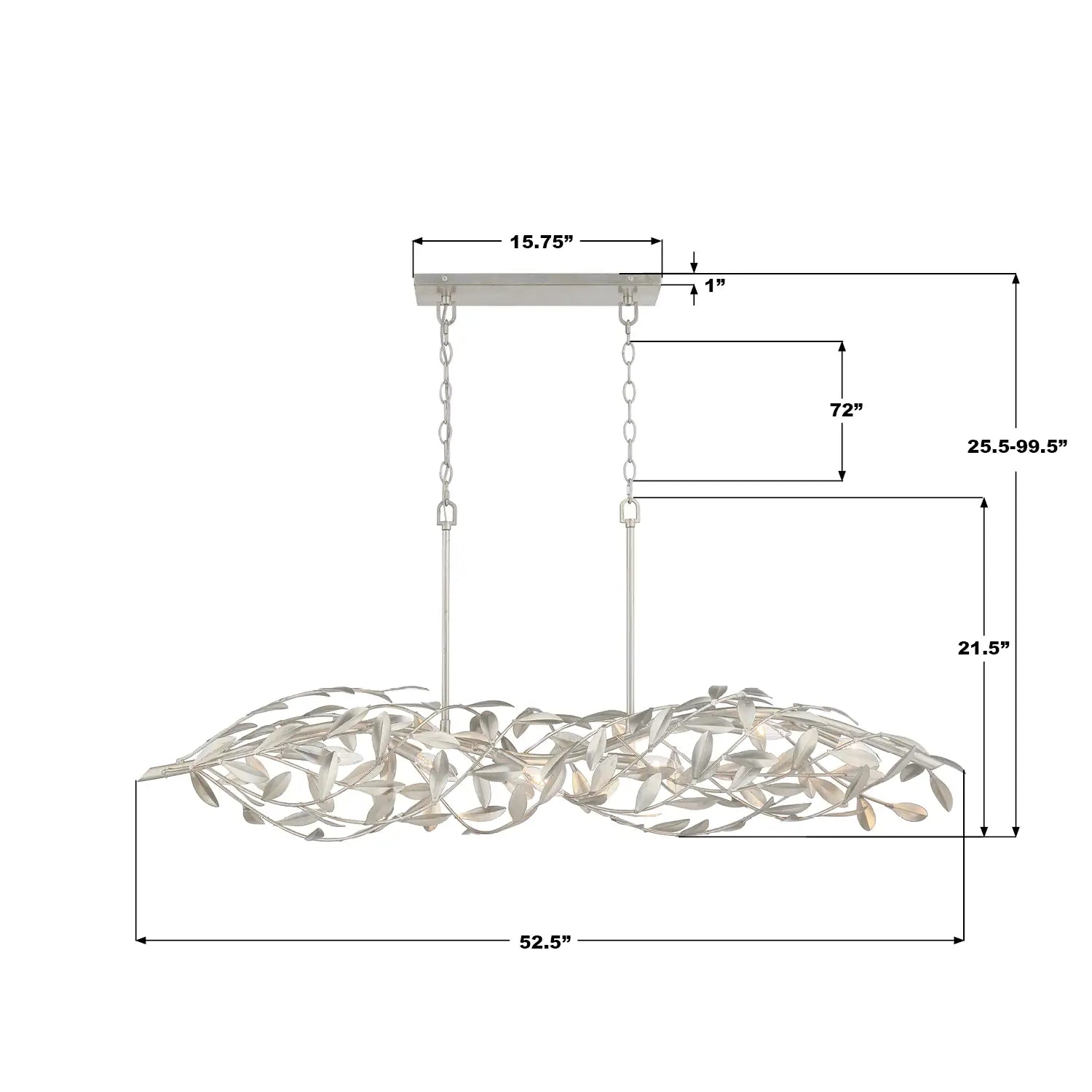 CRYSTORAMA, BROCHE LINEAR CHANDELIER, CHANDELIER LIGHT