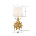CRYSTORAMA, BROCHE SCONCE, WALL SCONCES