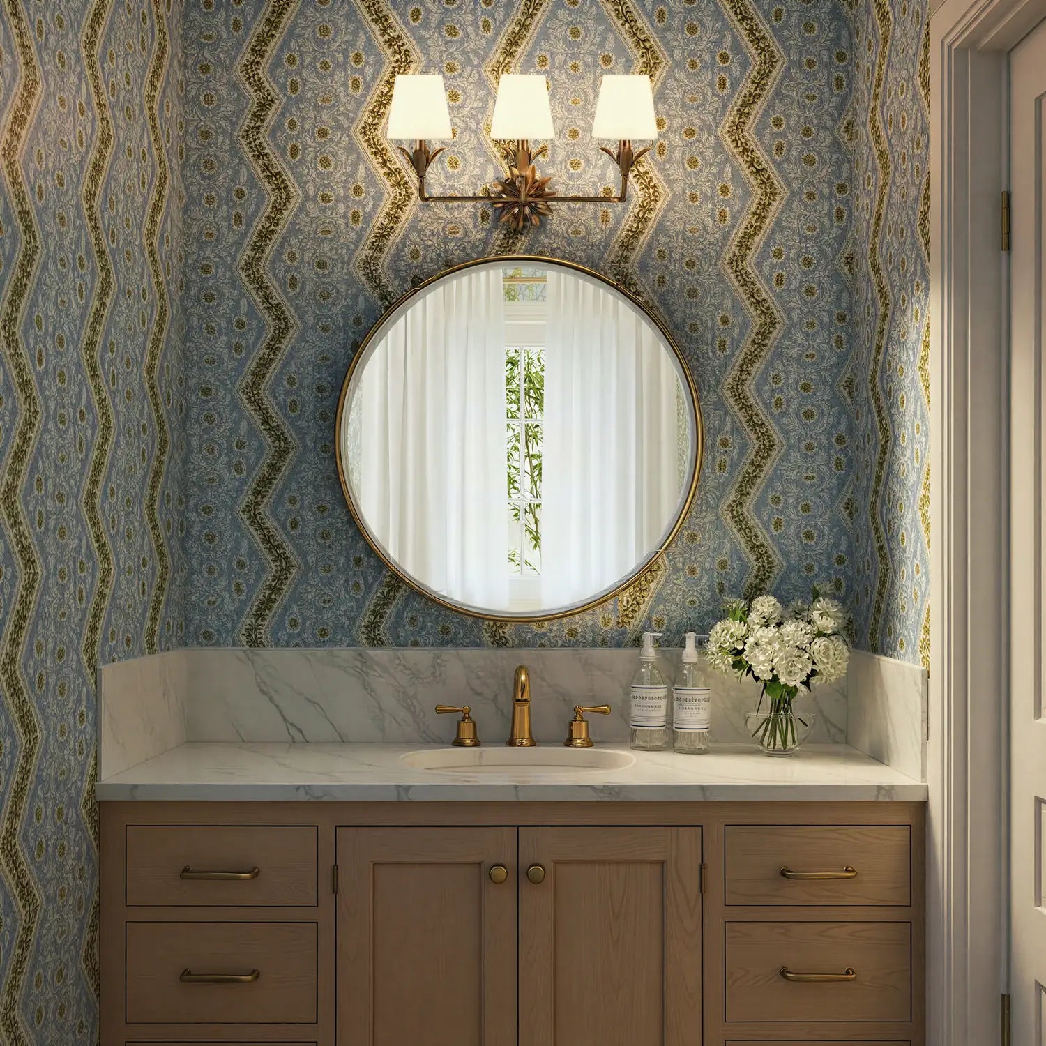 CRYSTORAMA, BROCHE BATHROOM VANITY, VANITY LIGHT