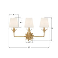 CRYSTORAMA, BROCHE BATHROOM VANITY, VANITY LIGHT