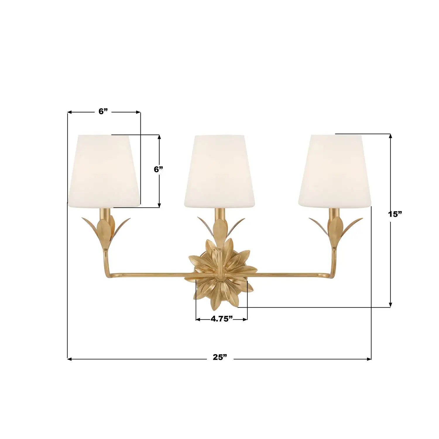CRYSTORAMA, BROCHE BATHROOM VANITY, VANITY LIGHT
