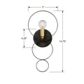 CRYSTORAMA, LUNA SPHERE SCONCE, WALL SCONCES