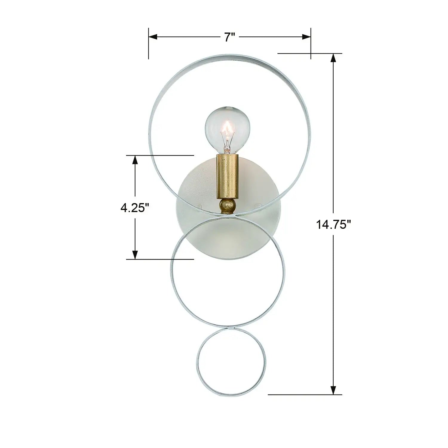 CRYSTORAMA, LUNA SCONCE, WALL SCONCES