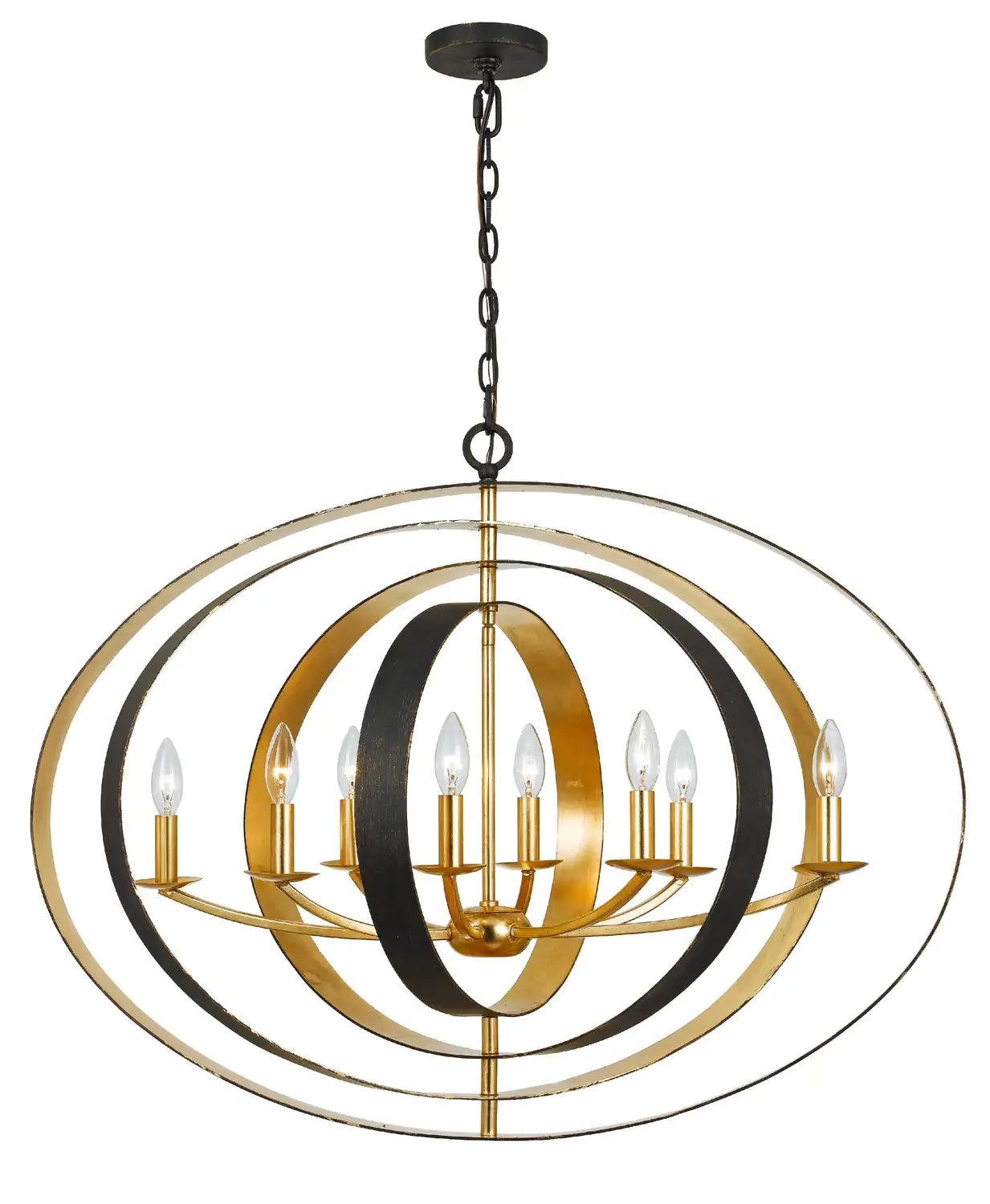 CRYSTORAMA, LUNA OVAL CHANDELIER, CHANDELIER LIGHT