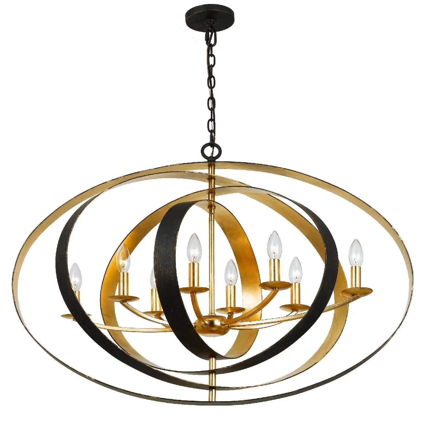 CRYSTORAMA, LUNA OVAL CHANDELIER, CHANDELIER LIGHT