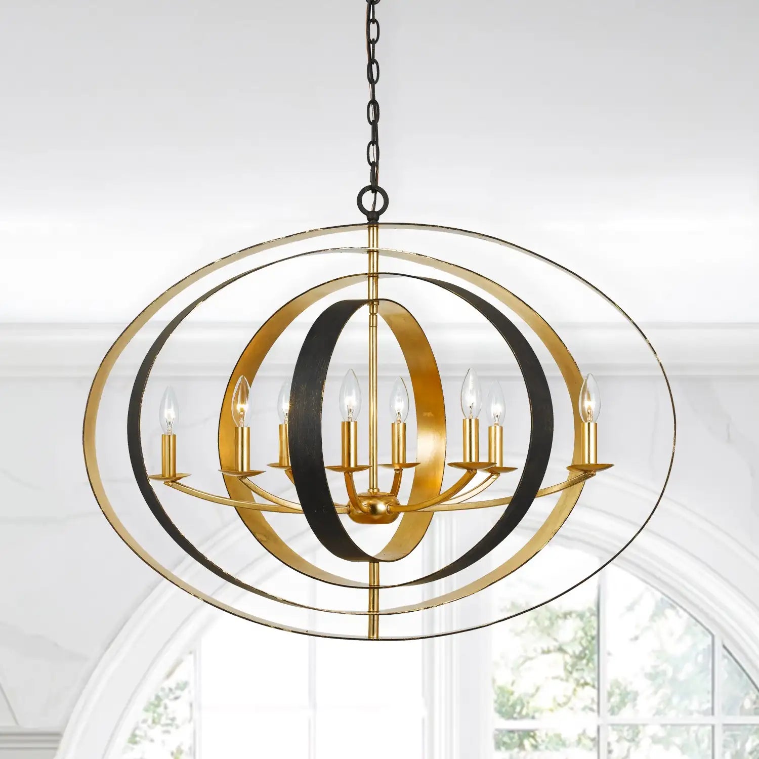 CRYSTORAMA, LUNA OVAL CHANDELIER, CHANDELIER LIGHT