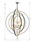 CRYSTORAMA, LUNA CHANDELIER, CHANDELIER LIGHT