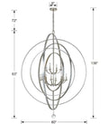 CRYSTORAMA, LUNA CHANDELIER, CHANDELIER LIGHT