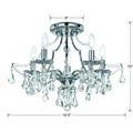 CRYSTORAMA, CEDAR SEMI FLUSH MOUNT, FLUSH MOUNT CEILING LIGHTS
