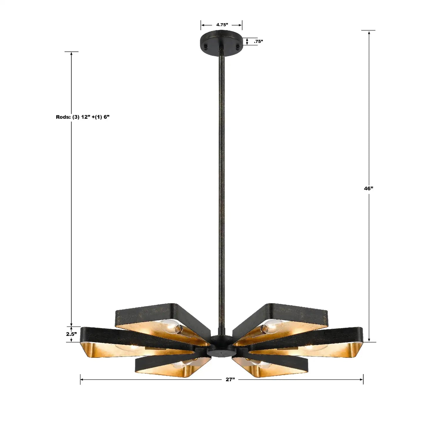 CRYSTORAMA, LUNA CHANDELIER, CHANDELIER LIGHT