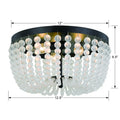 CRYSTORAMA, RYLEE FLUSH MOUNT, FLUSH MOUNT CEILING LIGHTS