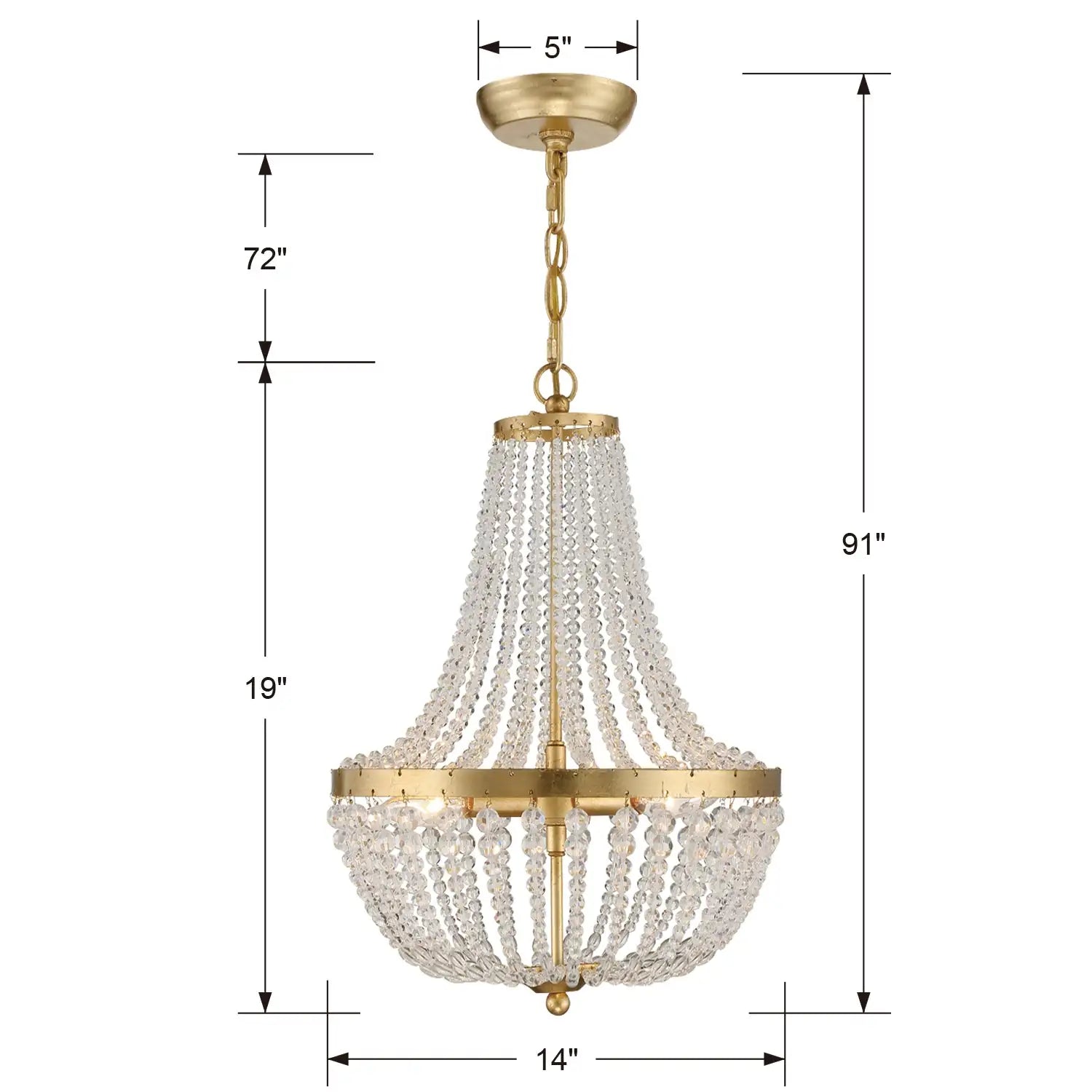 CRYSTORAMA, RYLEE CHANDELIER, CHANDELIER LIGHT
