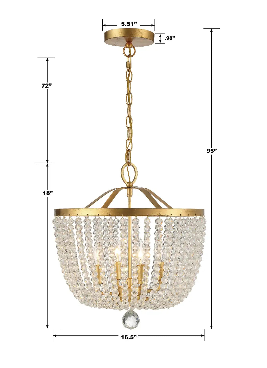 CRYSTORAMA, RYLEE CHANDELIER, CHANDELIER LIGHT