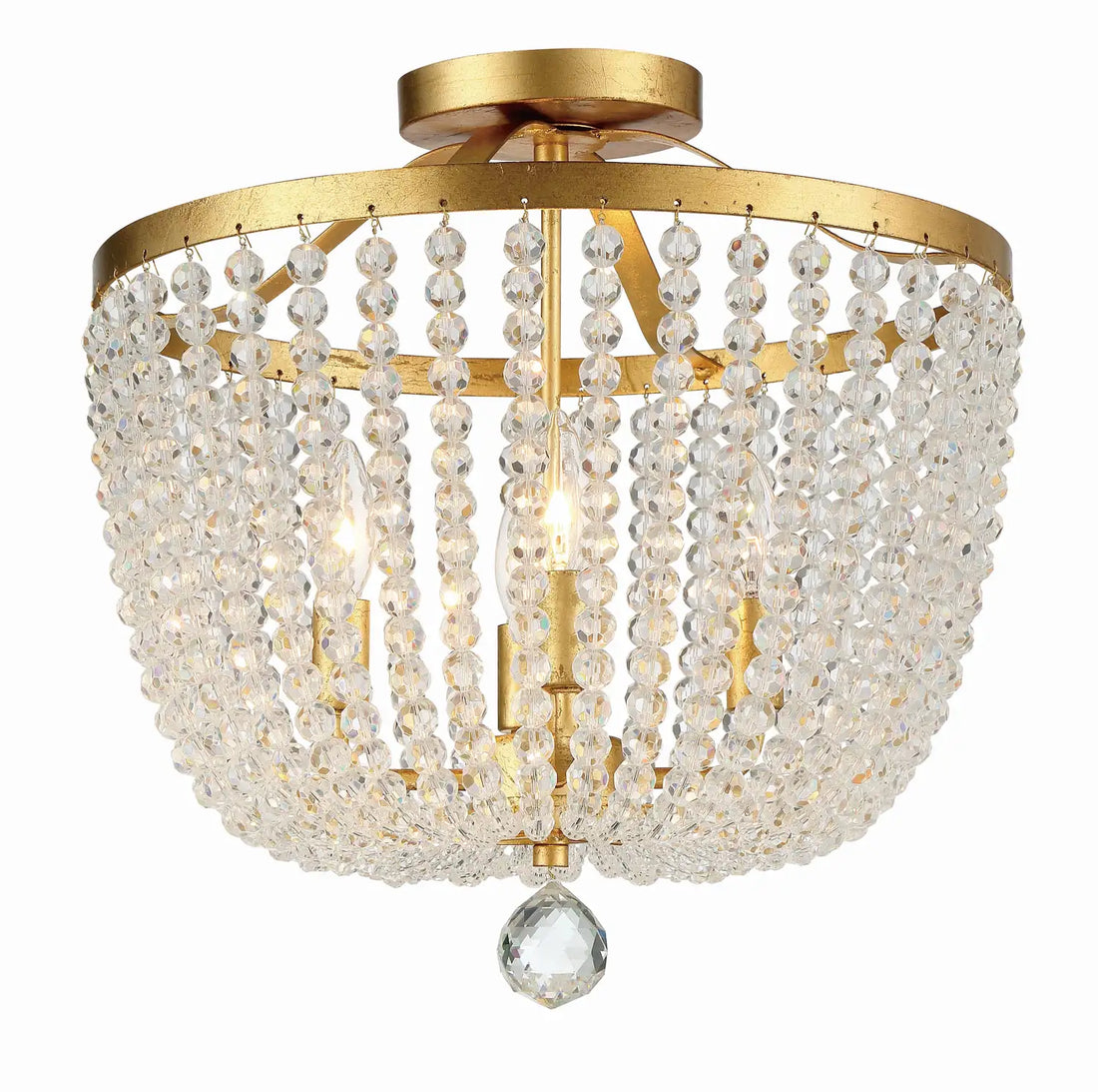 CRYSTORAMA, RYLEE SEMI FLUSH MOUNT, FLUSH MOUNT CEILING LIGHTS