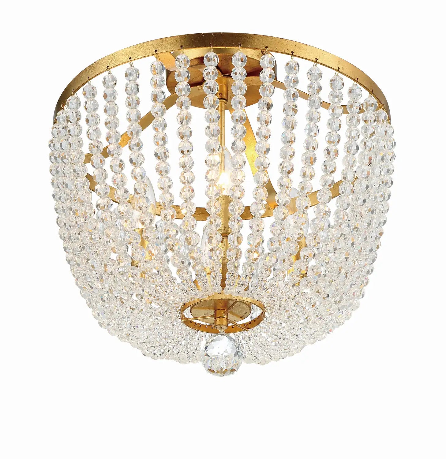 CRYSTORAMA, RYLEE SEMI FLUSH MOUNT, FLUSH MOUNT CEILING LIGHTS