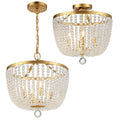 CRYSTORAMA, RYLEE SEMI FLUSH MOUNT, FLUSH MOUNT CEILING LIGHTS