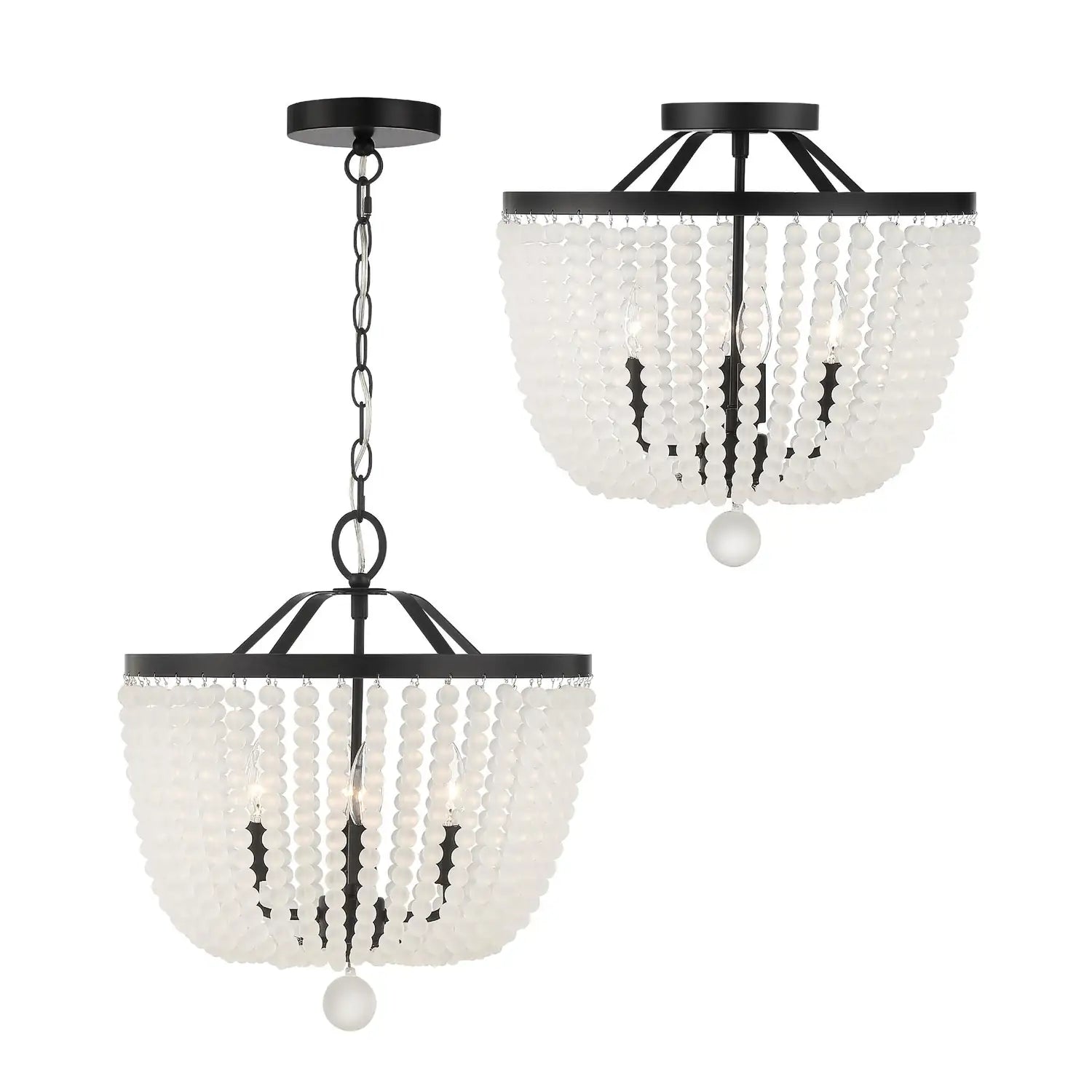 CRYSTORAMA, RYLEE FROSTED BEADS CHANDELIER, CHANDELIER LIGHT