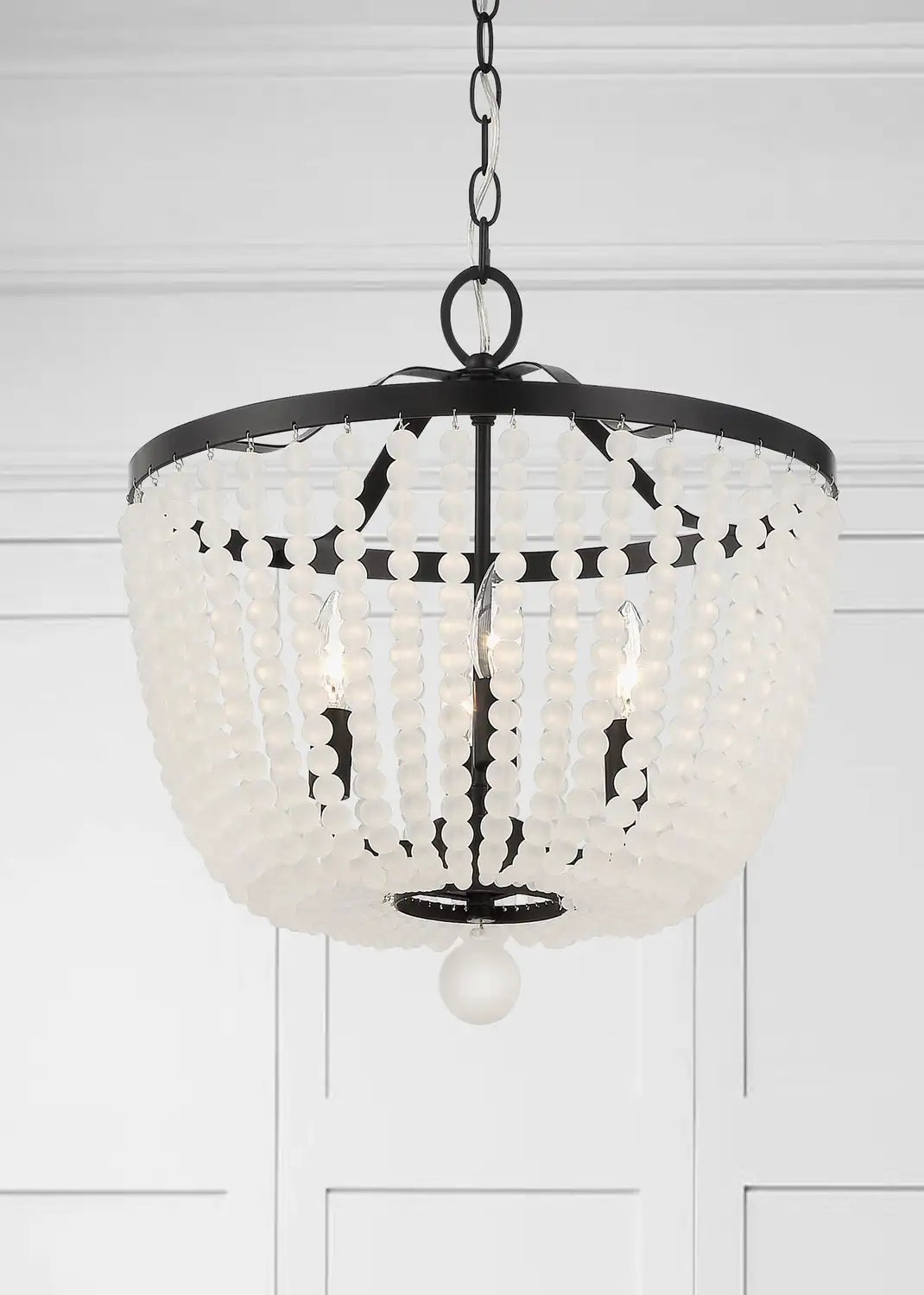CRYSTORAMA, RYLEE FROSTED BEADS CHANDELIER, CHANDELIER LIGHT