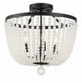 CRYSTORAMA, RYLEE FROSTED BEADS SEMI FLUSH MOUNT, FLUSH MOUNT CEILING LIGHTS